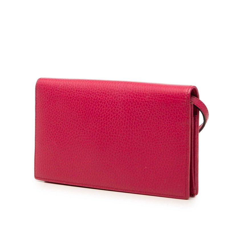 Gucci Swing Wallet Shoulder Bag Crossbody Pink Leather — view 2