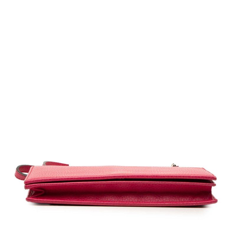Gucci Swing Wallet Shoulder Bag Crossbody Pink Leather — view 3