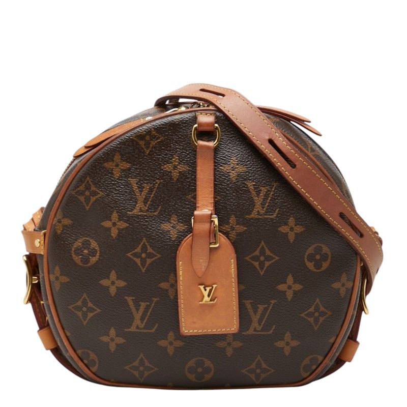 Louis Vuitton Monogram Boite Chapeau Souple Crossbody Shoulder Bag Brown Leather
