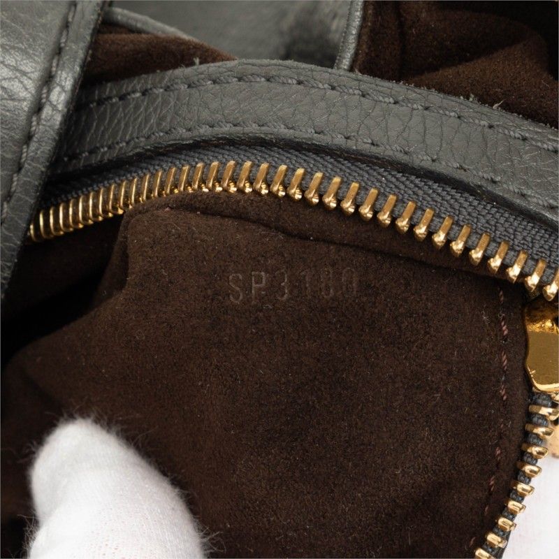Louis Vuitton Monogram Mahina L Tote Bag Anthracite Gray Leather — view 7