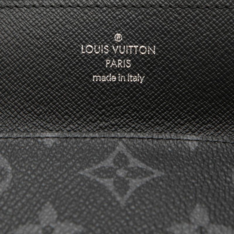 Louis Vuitton Monogram Eclipse Card Case on Strap Black Leather — view 4