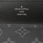 Louis Vuitton Monogram Eclipse Card Case on Strap Black Leather — view 4