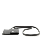 Louis Vuitton Monogram Eclipse Card Case on Strap Black Leather — view 3