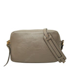 Prada Crossbody Shoulder Bag Gray Leather