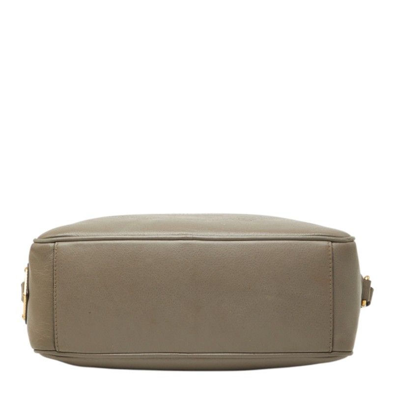 Prada Crossbody Shoulder Bag Gray Leather — view 3