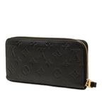 Louis Vuitton Monogram Empreinte Zippy Wallet Zip Around Noir Leather — view 2