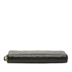 Louis Vuitton Monogram Empreinte Zippy Wallet Zip Around Noir Leather — view 3