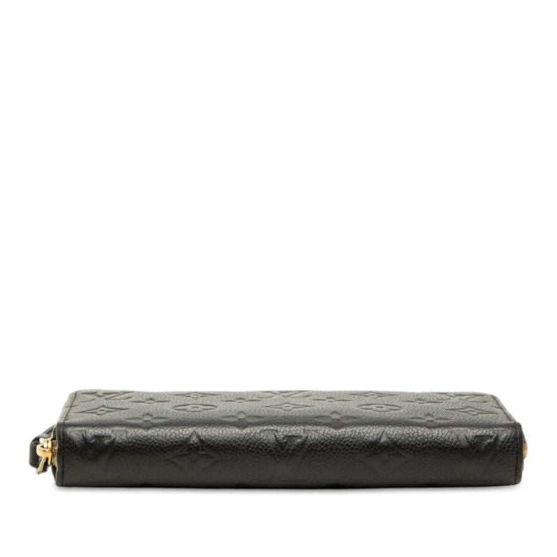Louis Vuitton Monogram Empreinte Zippy Wallet Zip Around Noir Leather — view 3