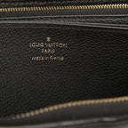 Louis Vuitton Monogram Empreinte Zippy Wallet Zip Around Noir Leather — view 6