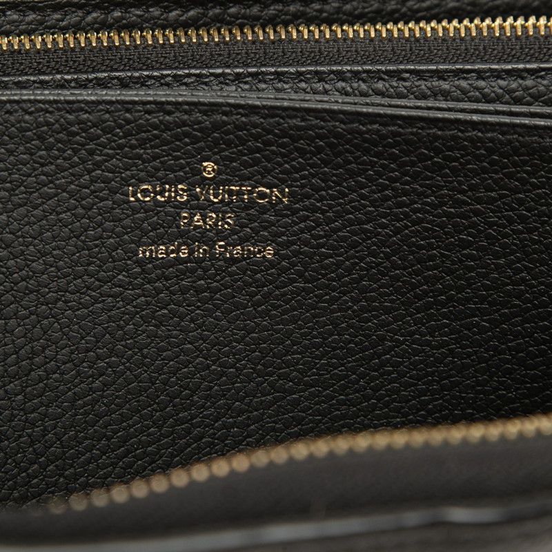 Louis Vuitton Monogram Empreinte Zippy Wallet Zip Around Noir Leather — view 6