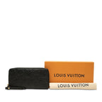 Louis Vuitton Monogram Empreinte Zippy Wallet Zip Around Noir Leather — view 8