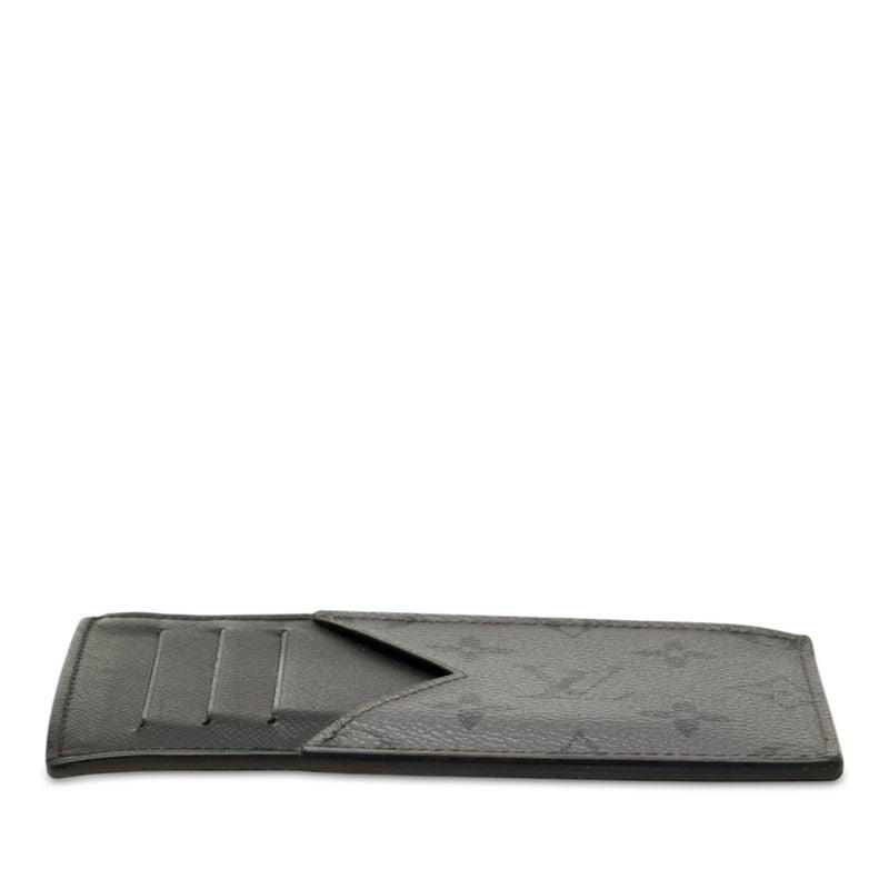 Louis Vuitton Monogram Eclipse Reverse Coin Card Holder Case Purse Fragment — view 3