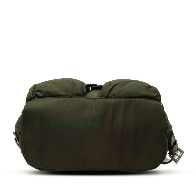 Prada Vera Backpack Khaki Nylon Leather — view 3