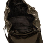 Prada Vera Backpack Khaki Nylon Leather — view 4