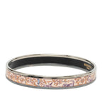 Hermes Enamel PM Bangle Silver Multicolor Metal Bracelet — view 2