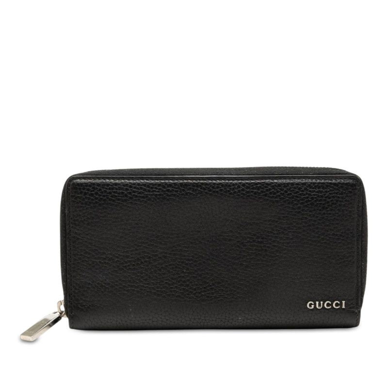 Gucci Zip Around Wallet Black Leather