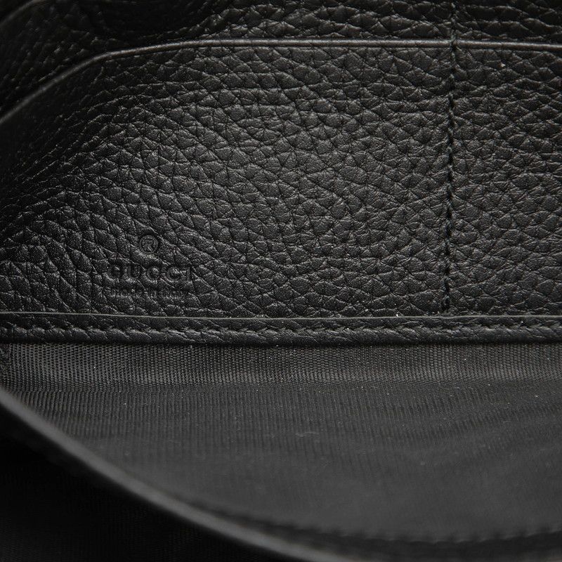Gucci Zip Around Wallet Black Leather — view 5
