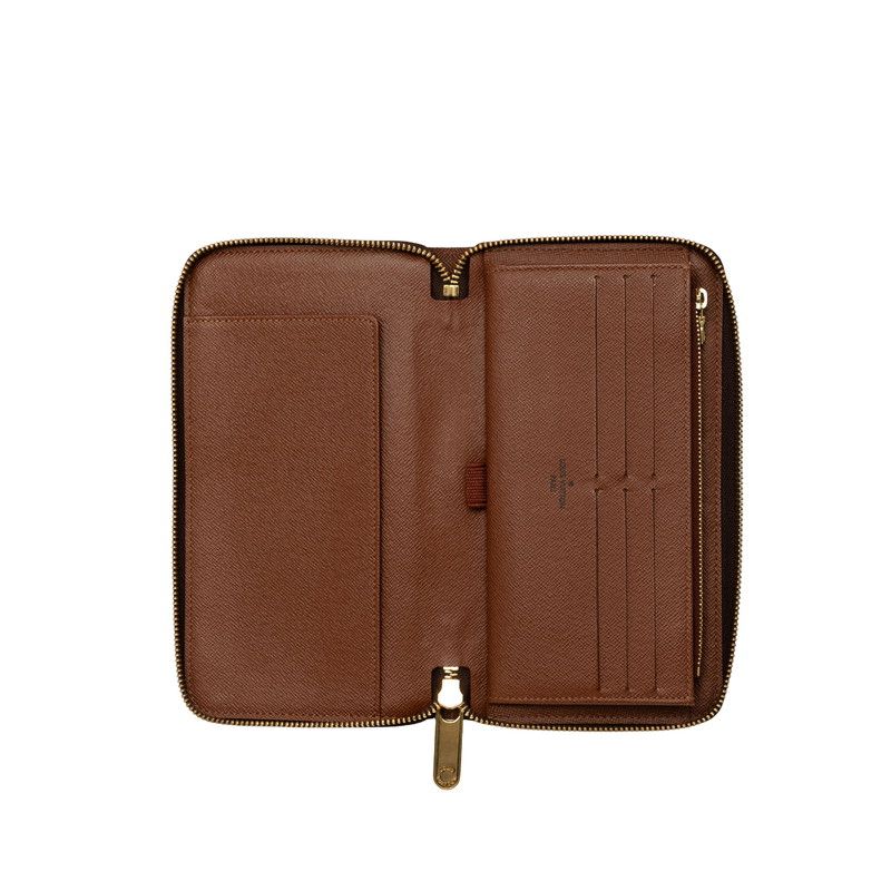 Louis Vuitton Monogram Zippy Organizer Wallet Brown Leather — view 5