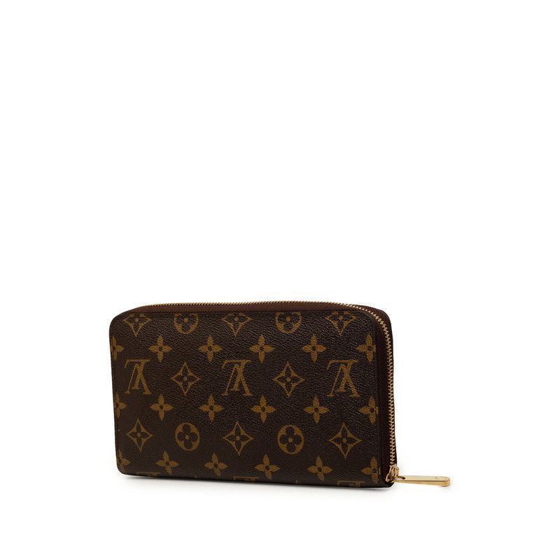 Louis Vuitton Monogram Zippy Organizer Wallet Brown Leather — view 2