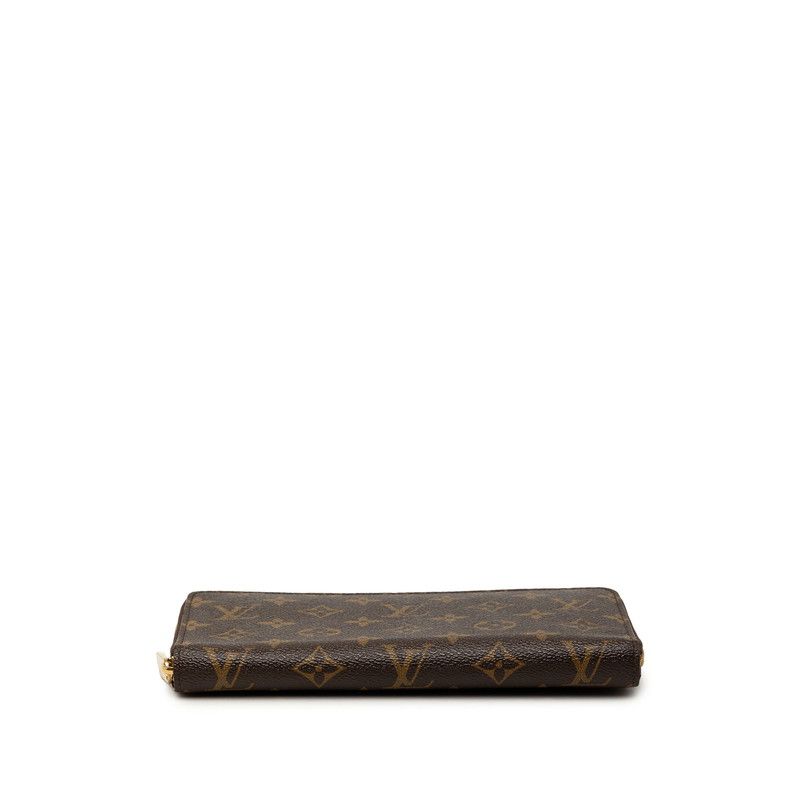 Louis Vuitton Monogram Zippy Organizer Wallet Brown Leather — view 3