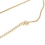Dior Circle CD Logo Chain Pendant Gold Plated Rhinestone — view 4