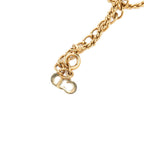 Dior Circle CD Logo Chain Pendant Gold Plated Rhinestone — view 5