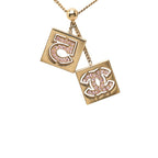 Chanel CC Logo No 5 Plate Chain Pendant 02P Gold Plated Rhinestone — view 2