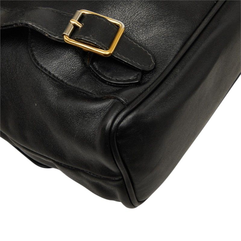 Gucci Bamboo Backpack Black Leather — view 7
