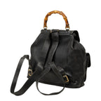 Gucci Bamboo Backpack Black Leather — view 2