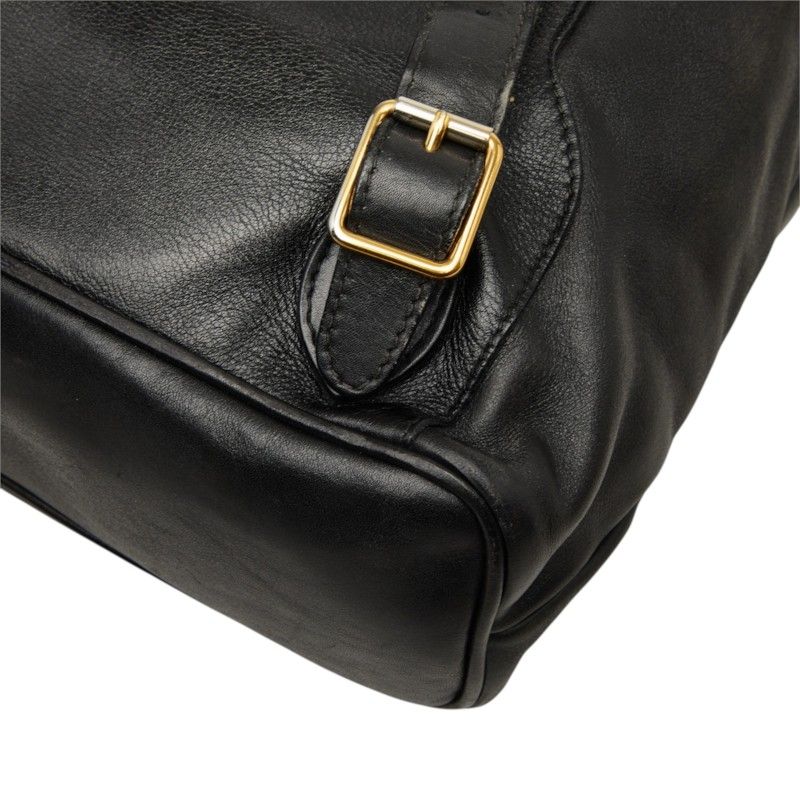 Gucci Bamboo Backpack Black Leather — view 6