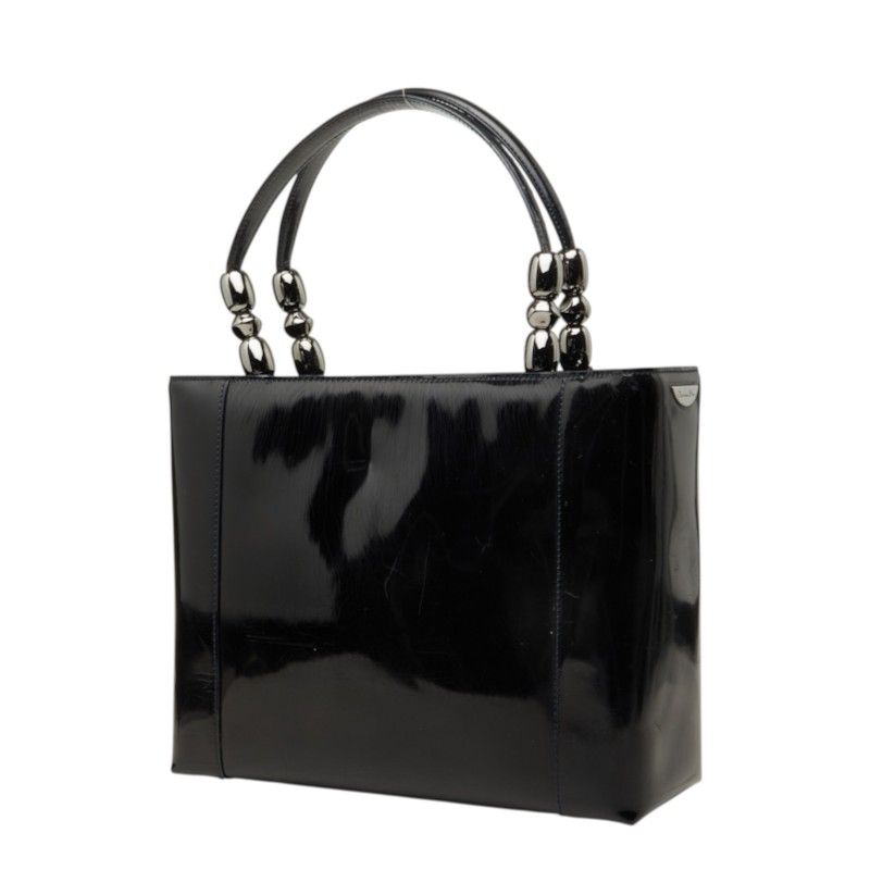 Dior Malice Pearl 2-Way Shoulder Bag Navy Patent Leather — view 2