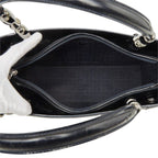 Dior Malice Pearl 2-Way Shoulder Bag Navy Patent Leather — view 8