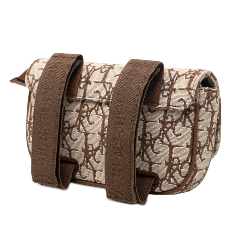 Dior Cactus Jack Travis Scott Saddle Arm Pouch Beige Brown Canvas Leather — view 2