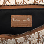 Dior Cactus Jack Travis Scott Saddle Arm Pouch Beige Brown Canvas Leather — view 5