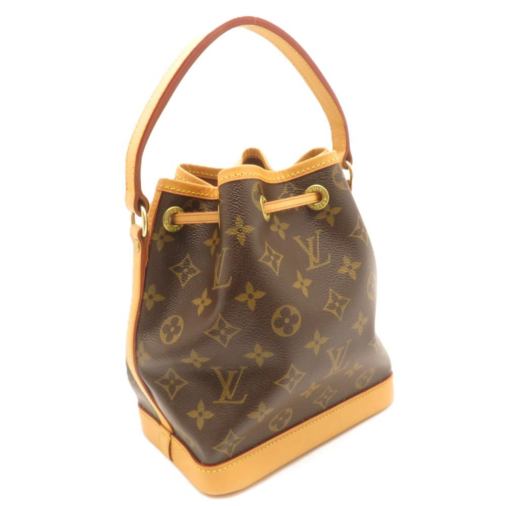Louis Vuitton Mini Noe Monogram Handbag Canvas Brown — view 2