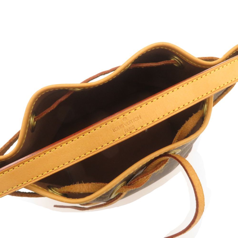 Louis Vuitton Mini Noe Monogram Handbag Canvas Brown — view 3