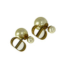 Dior Earrings Tribal White Gold