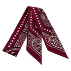 Hermes Scarf Twilly Bordeaux White Black Entre Ciel Et Mer Same