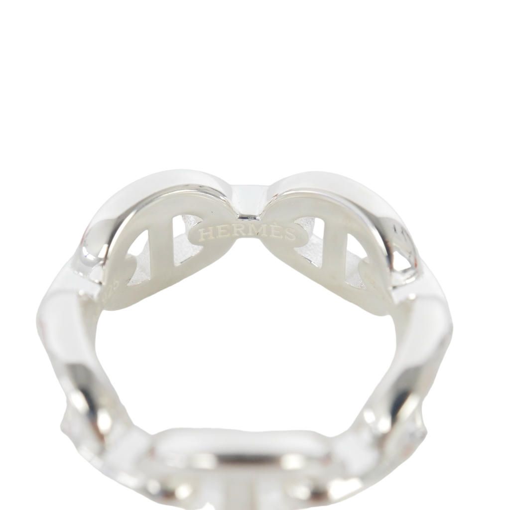 Hermes Enchainee PM Ring 46 Silver — view 5