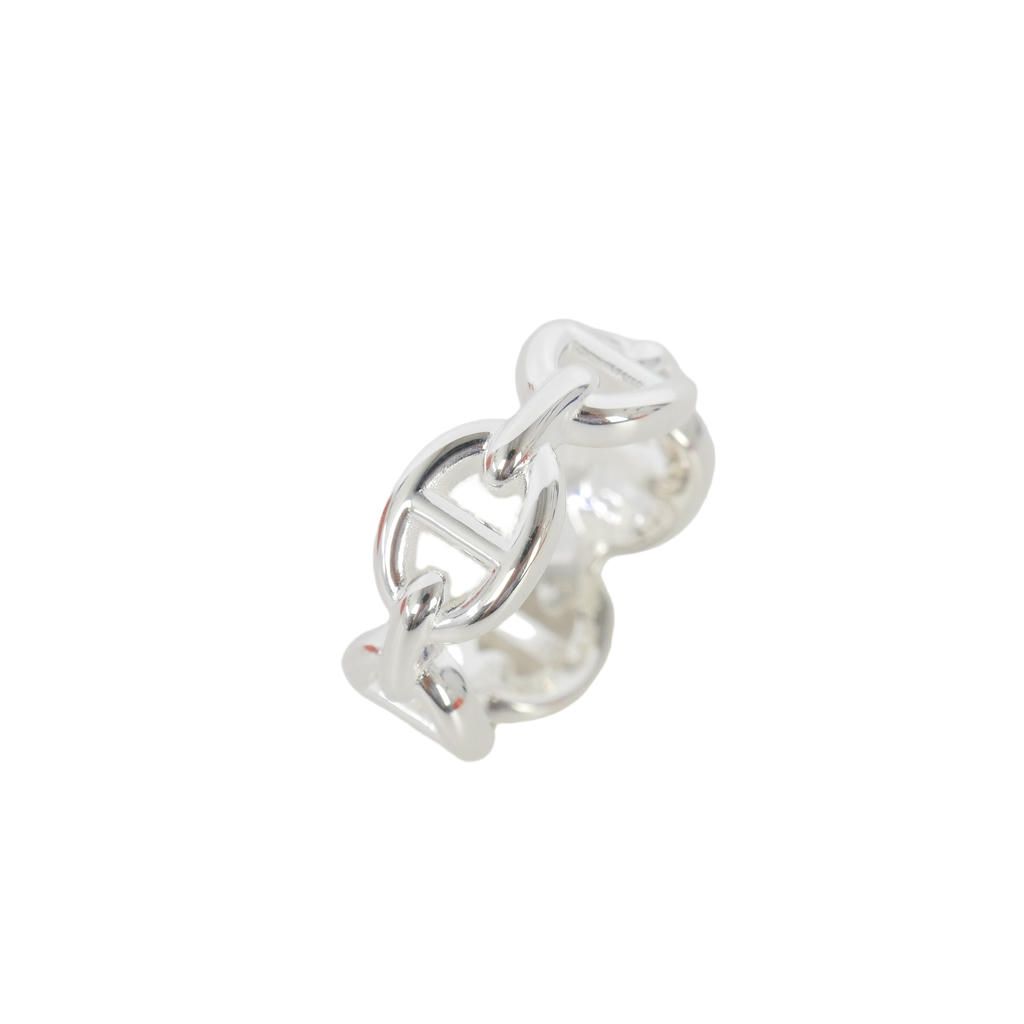 Hermes Enchainee PM Ring 46 Silver — view 3