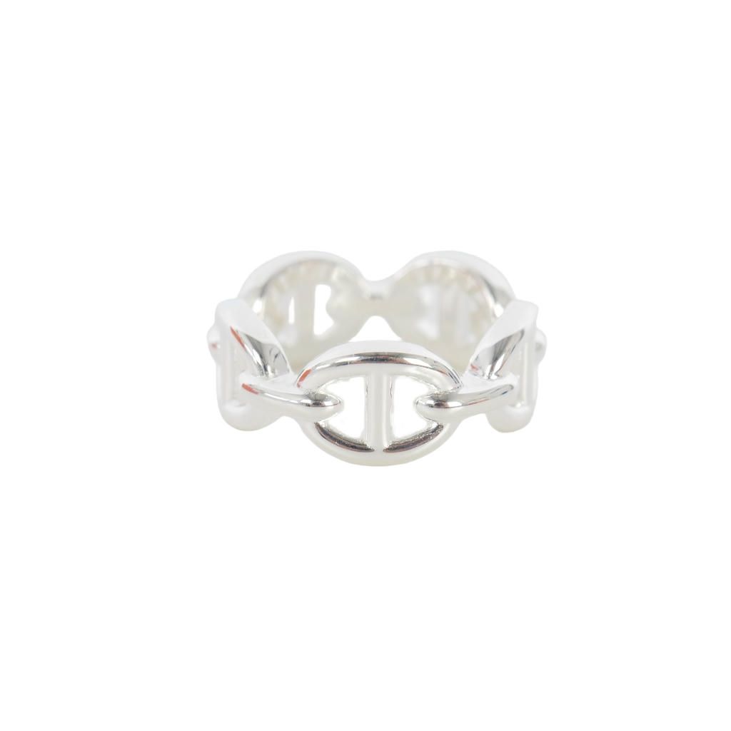 Hermes Enchainee PM Ring 46 Silver