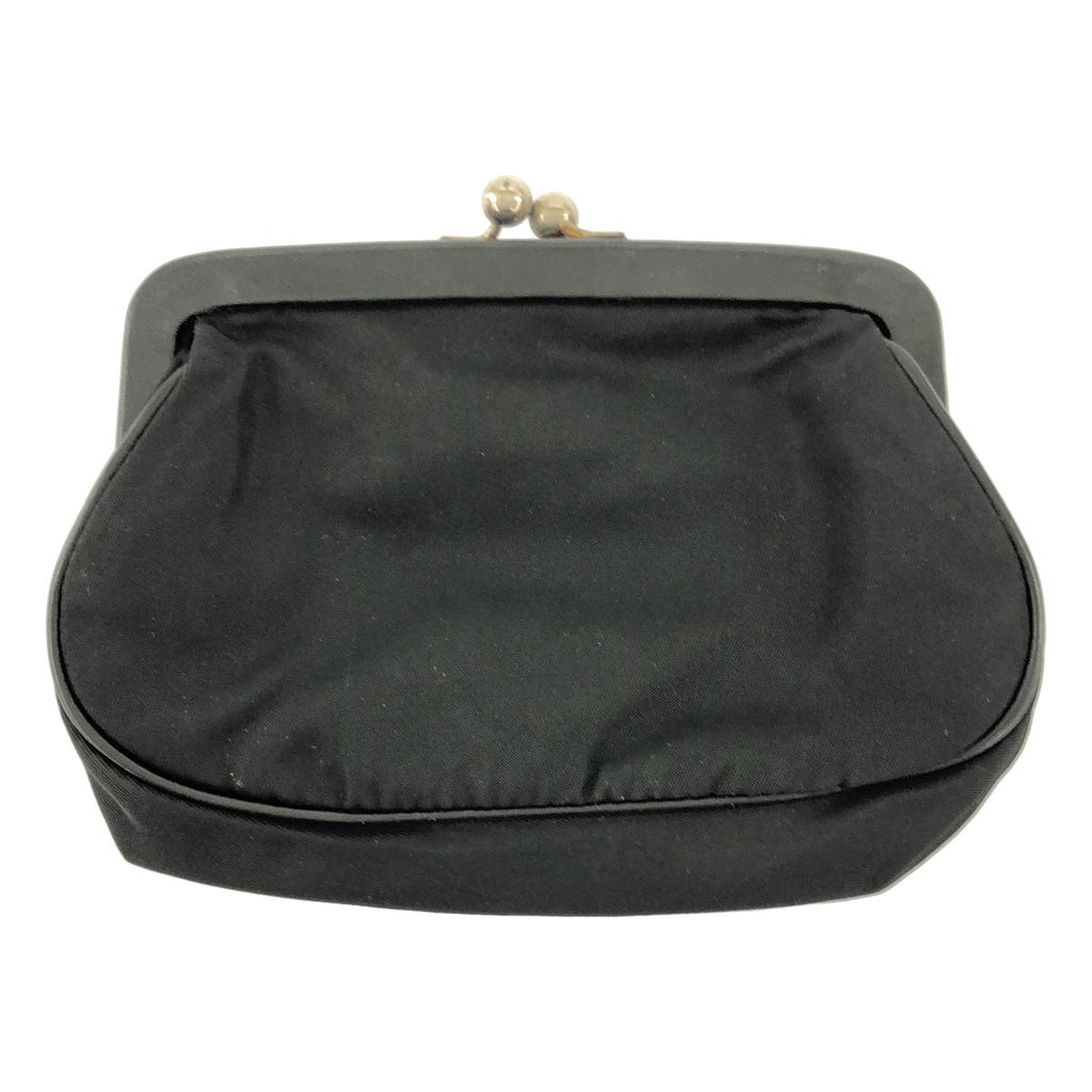Prada Nylon Kiss Lock Pouch Coin Purse Black — view 2