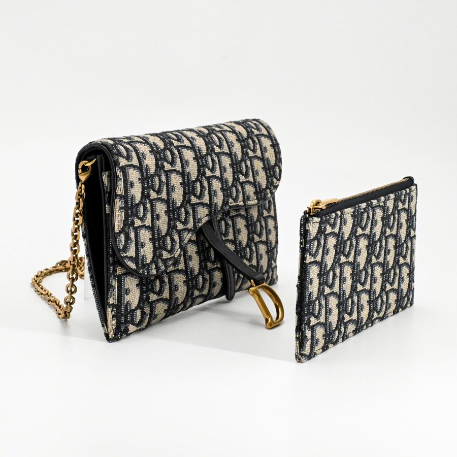 Dior Chain Wallet Saddle Pouch Small — view 2