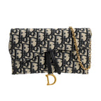 Dior Chain Wallet Saddle Pouch Small