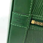 Louis Vuitton Alma Epi Borneo Green Leather Handbag Gold — view 4