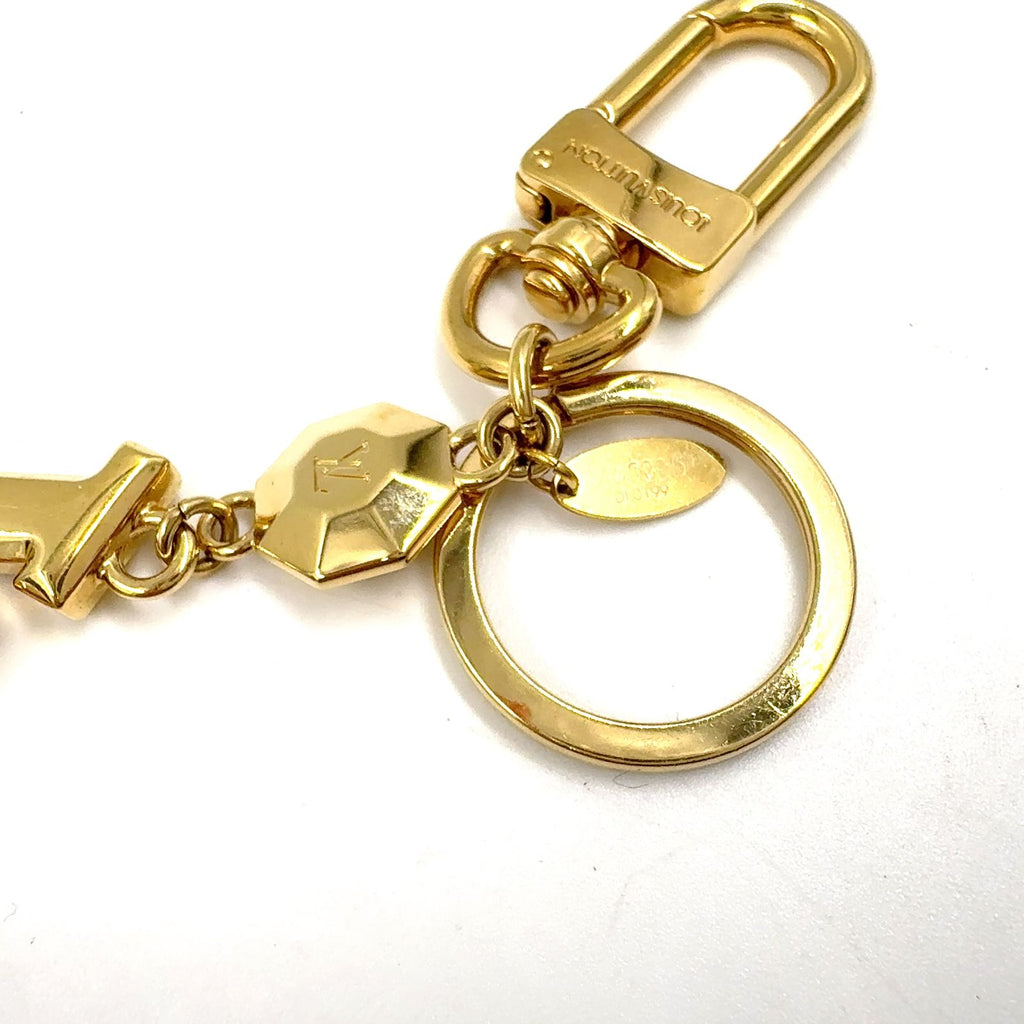 Louis Vuitton Porte Cles LV Facet Metal Gold Key Holder — view 7