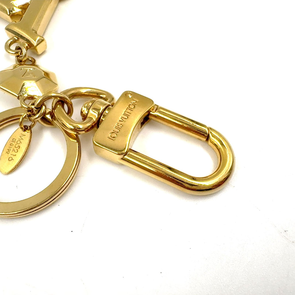 Louis Vuitton Porte Cles LV Facet Metal Gold Key Holder — view 8