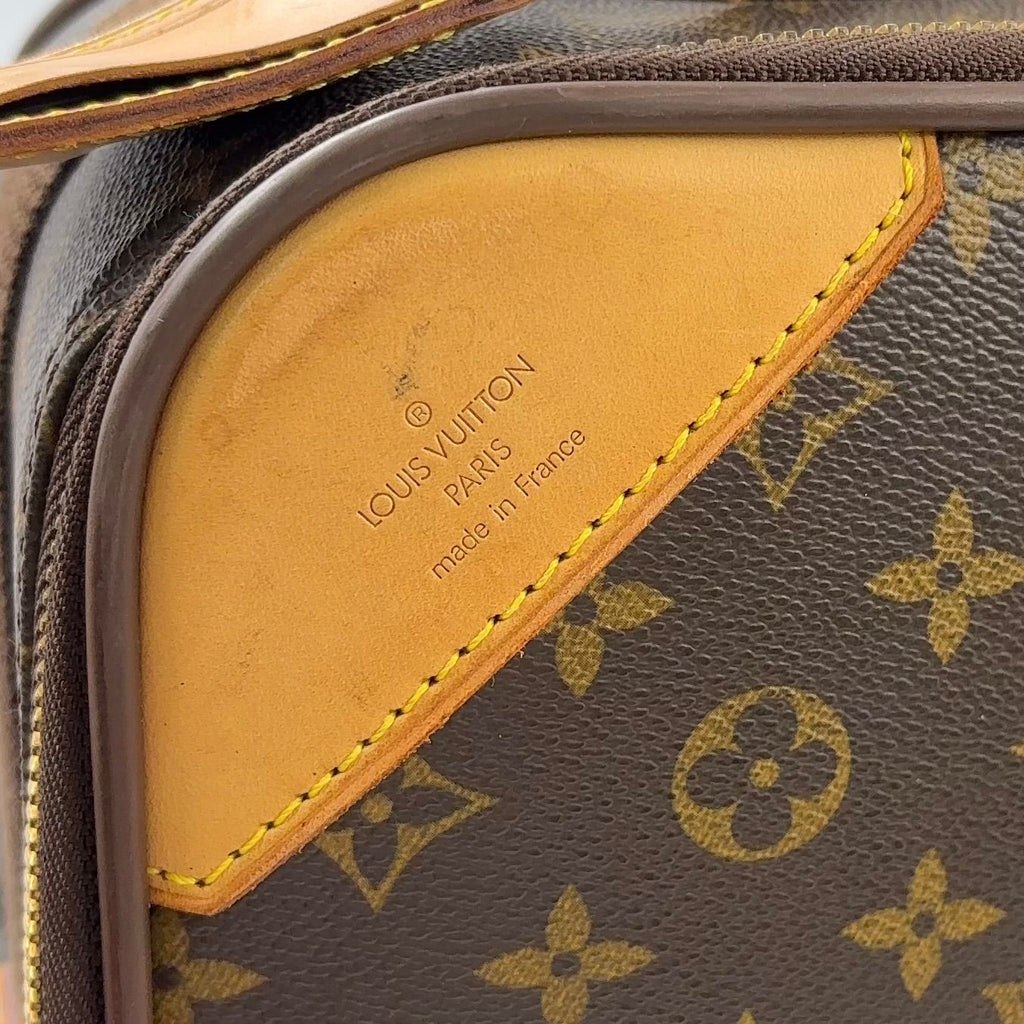 Louis Vuitton Pegase 55 Travel Bag Leather Brown Light Gold — view 4