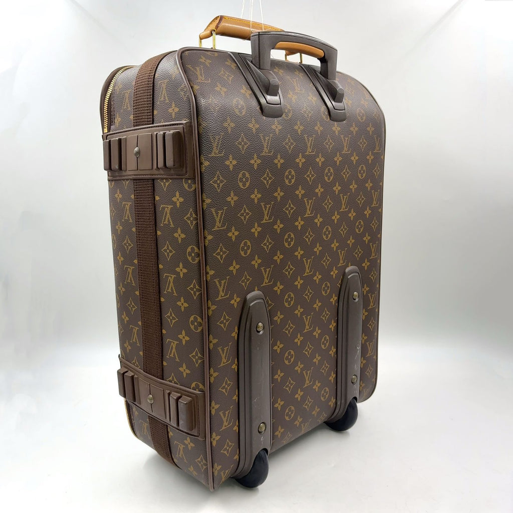 Louis Vuitton Pegase 55 Travel Bag Leather Brown Light Gold — view 2