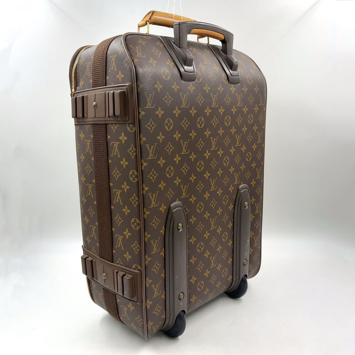 Louis Vuitton Pegase 55 Travel Bag Leather Brown Light Gold — view 2